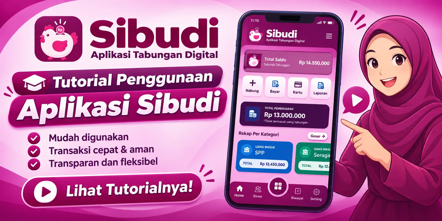 Cara Seting Awal dan Menambah Data Siswa di Sibudi